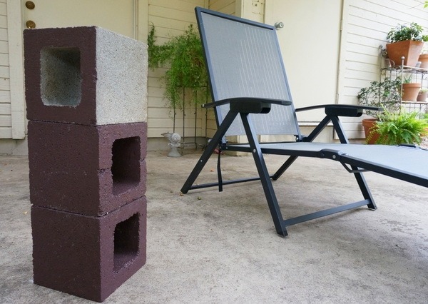 Faça-você-mesmo-planta-contêiner-feito-de-blocos-de-concreto-jardim-lounge-espreguiçadeira