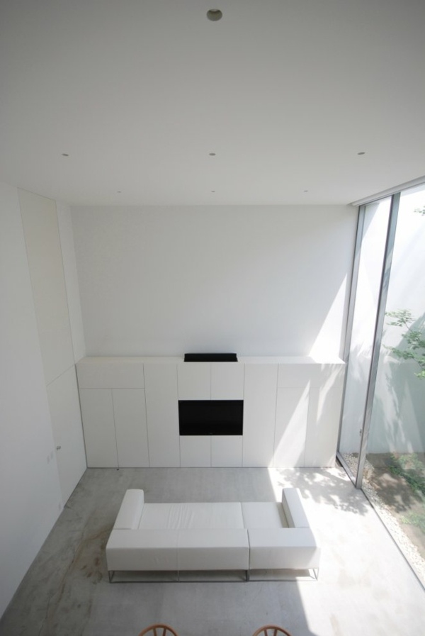 Minimalismo-pura-arquitetura-japonesa-sala de estar