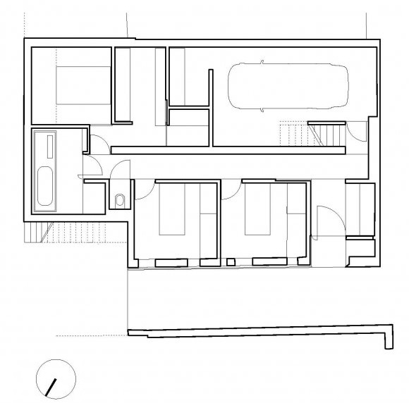 casa minimalista em planta bélgica