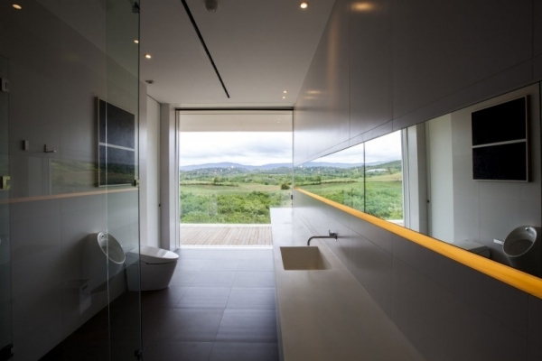 projeto da casa em banheiro de estilo minimalista