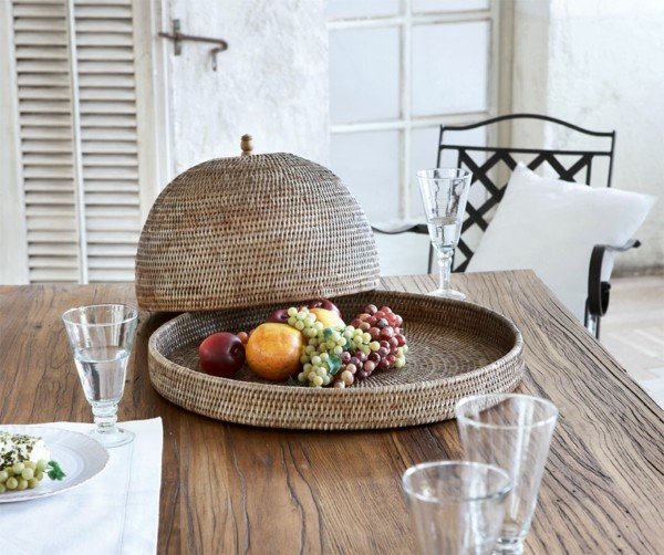 Mediterrâneo acessórios para casa decorações de mesa idéias cestas xícaras