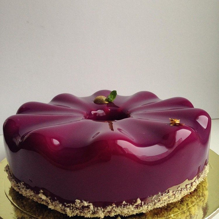 espelho esmalte torta cores lilás