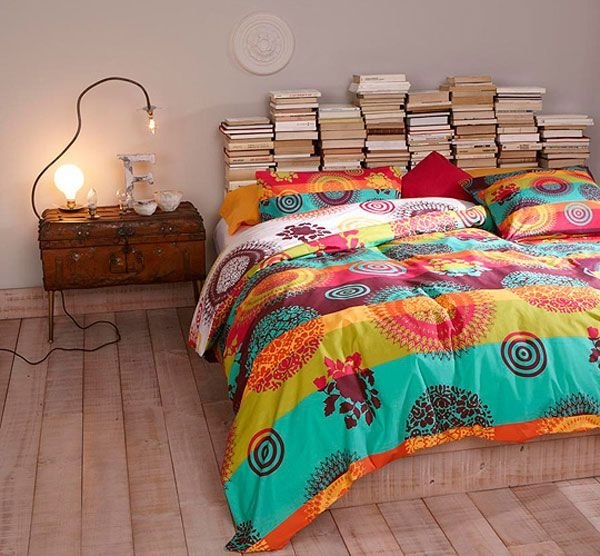 Euro pallets cama lance moderno arco-íris cores candeeiro de mesa minimalista