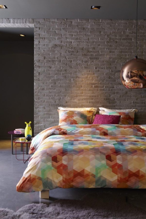Roupa de cama, tecidos modernos e macios semelhantes a pixel