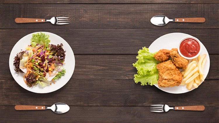 Alimentos inteiros versus alimentos processados