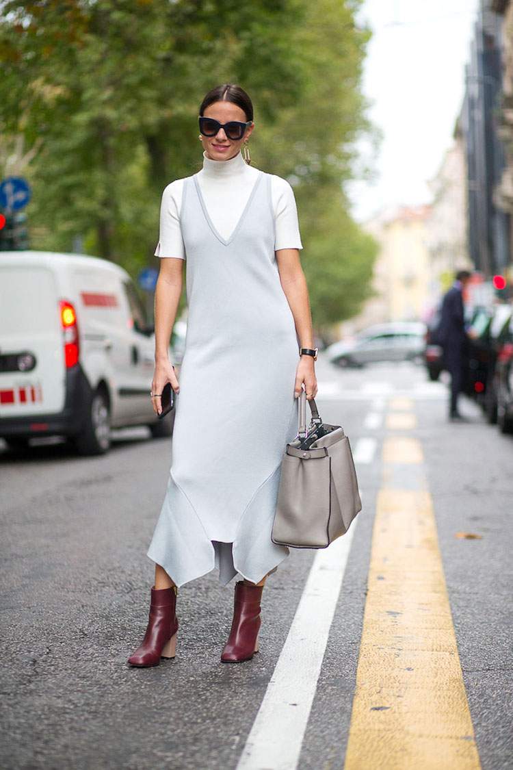 gola-mulheres-outono-outfits-branco-vestido curto