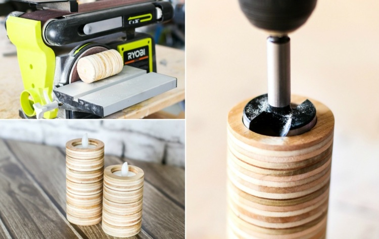 Plywood tinker Ideia-buraco serra-lixar-fácil-mexer-instruções