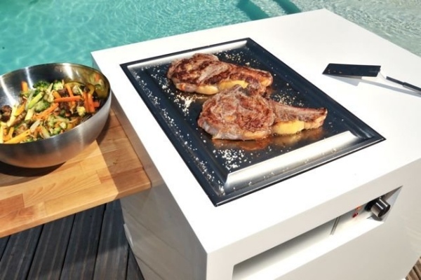 Mini cozinha churrasqueira festa verão piscina móvel ao ar livre