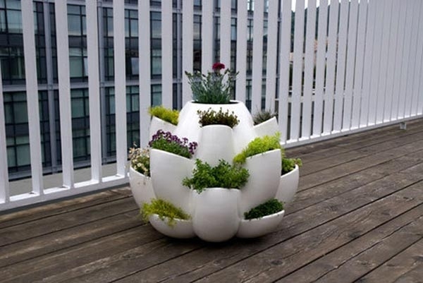 vasos de flores modernos grande recipiente de cerâmica interior exterior combinando