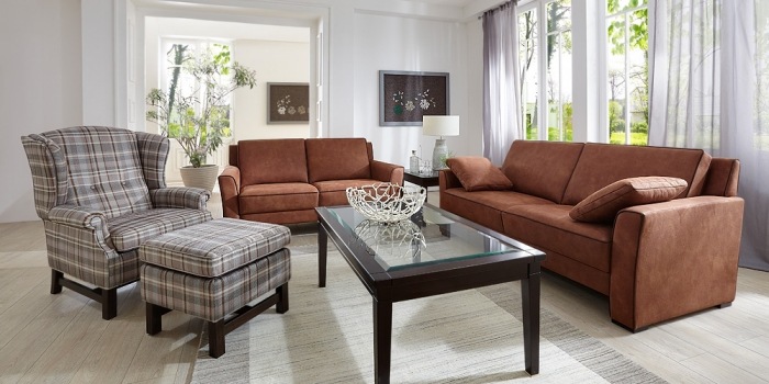 sofá-conjunto-couro-e-tecido-capas-alta-qualidade-acabamento-marrom-estilo country-Lux-Medico-179