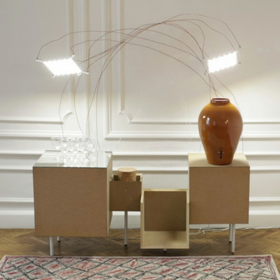 design moderno de sistema de iluminação