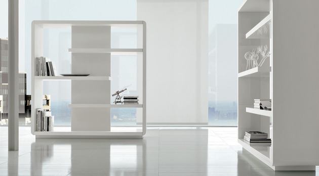Móveis de design moderno alivar white shelf system quadrat