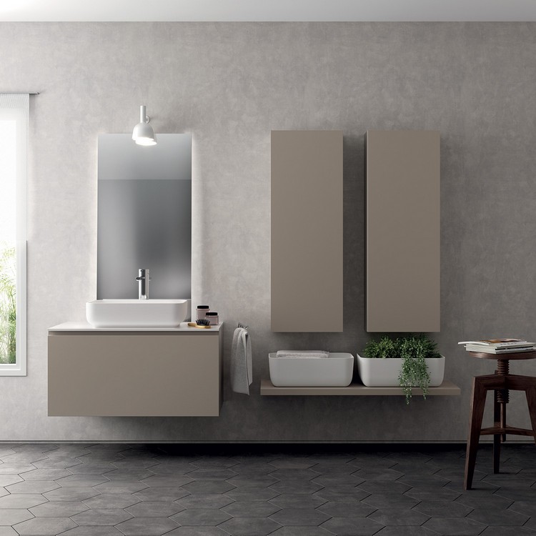 móveis banheiro modernos armários de parede com espelho