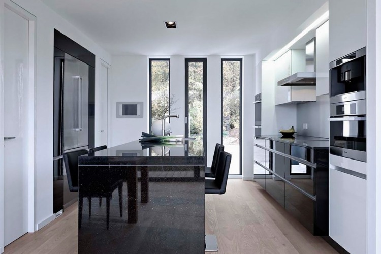 mobiliário moderno minimalista-branco-preto