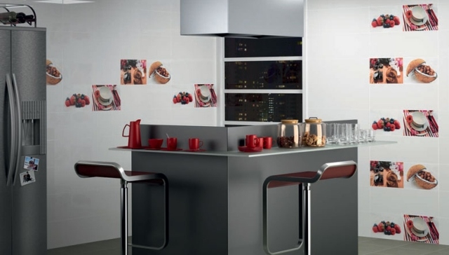 cozinha-moderna-parede-azulejos-motivos de frutas brancas