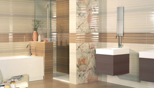 banheiro-azulejos-modernos-bege-textura-motivos florais