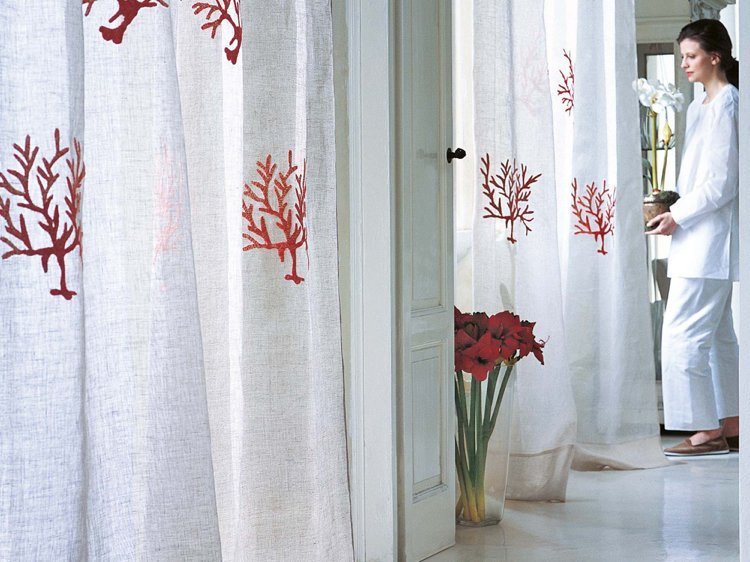 cortina-cortina-moderna-linho-tecido-creme-branco-coral-vermelho-mar-motivos-padrão