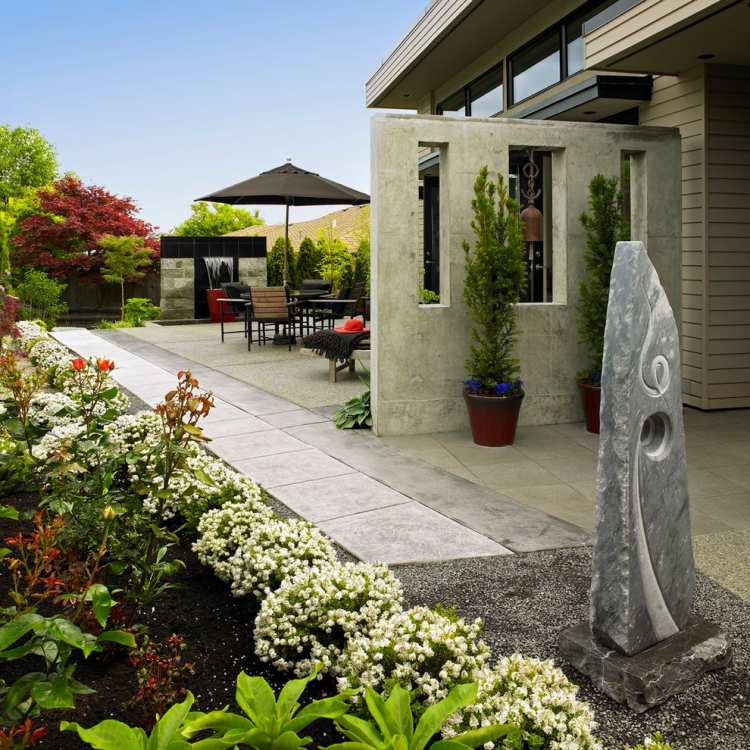 arte-jardim-moderno-escultura-pedra-abstrato