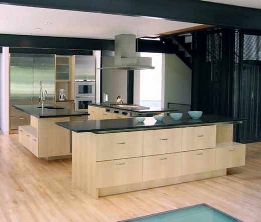 Cozinha em residência moderna