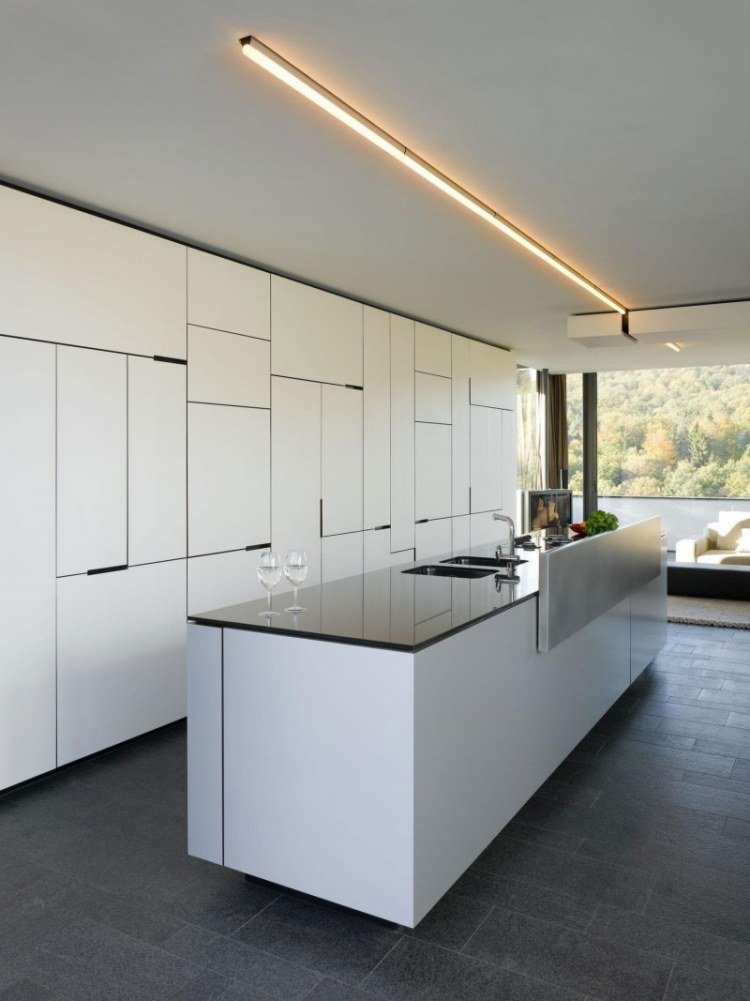 moderno-alto-brilho-cozinha-branco-cozinha-ilha-minimalista-grade-gráfico-cinza-piso