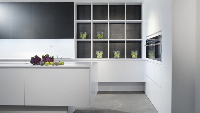 puras cozinhas de design moderno laminado branco da Eggersmann