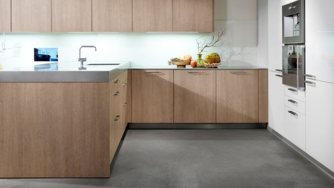 carvalho laminado moderno designer de cozinhas da Eggersmann