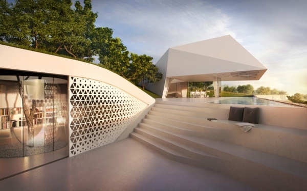 casa minimalismo branco piscina grécia Hornung Jacobi Architects