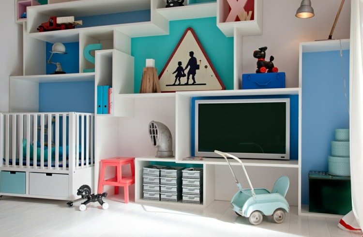 moderno-guarda-roupa-estante-sistema-quarto-bebê-azul-nuances-parede-design