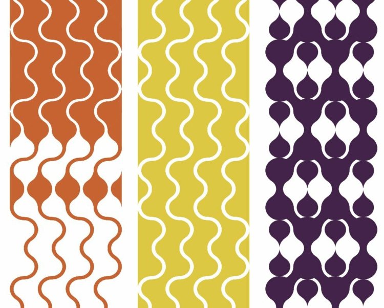 moderno-papel de parede padrão-geométrico-laranja-amarelo-cinza