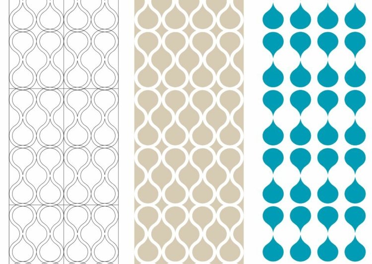 moderno-papel de parede-padrão-branco-bege-azul