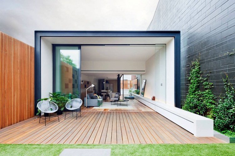 -moderno-terraço-idéias-pátio-portas-deck-deck de madeira