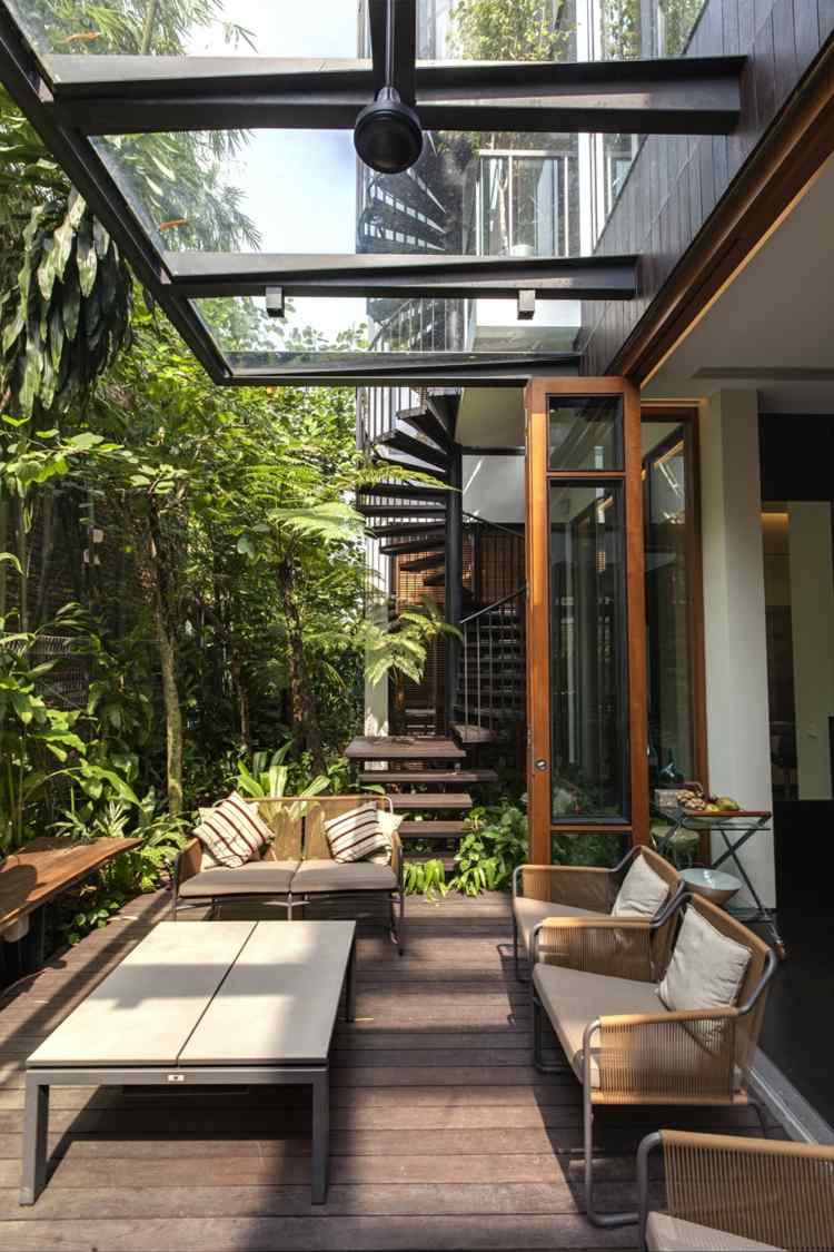 terraço-ideias-salão-moderno-cesta-móveis-plantas
