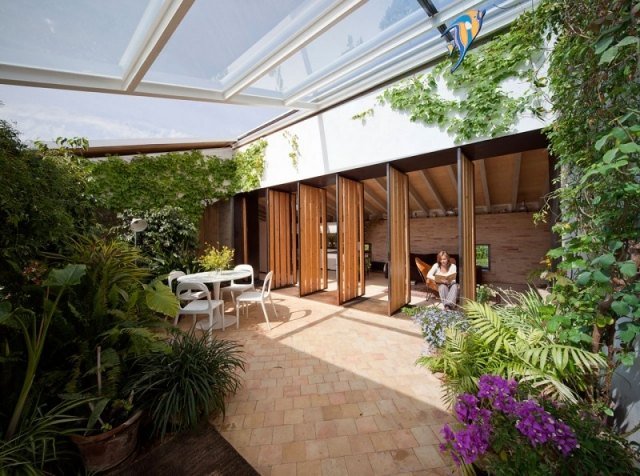 ideias-moderno-terraço-design-telhado de vidro-piso de telha