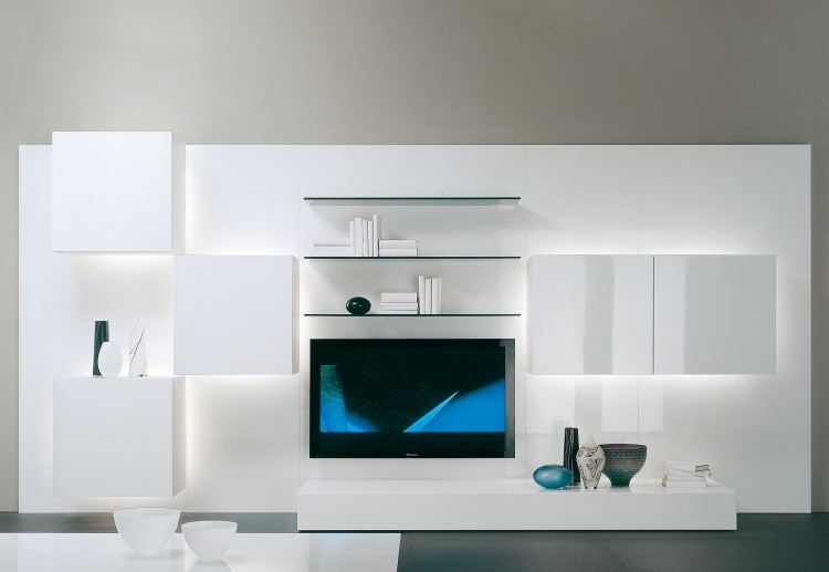 Modern-wall-unit-led-LIFE-Roberto-Monsani-white-high-gloss-deco-vases