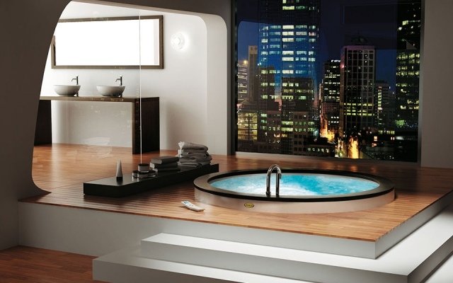 Oval-whirlpool-tub-for-two-person-wellness-bath-at-home