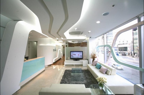 design moderno de escritório - sala de espera na clínica