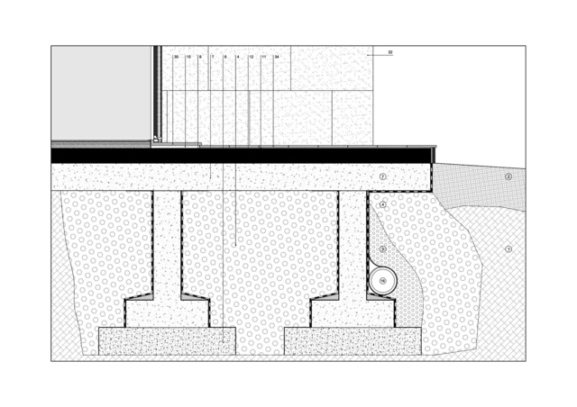 projeto de arquitetura minimalista ancorado no solo