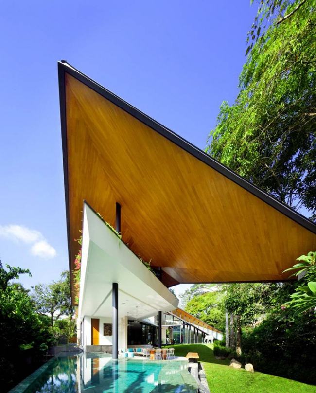 casa moderna K2LD architects singapore piscina terraço