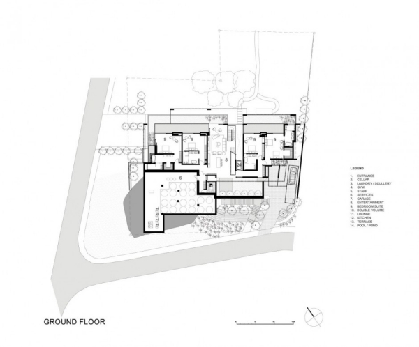planta da áfrica do sul saota casa moderna