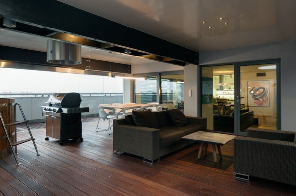 design moderno e elegante de loft - terraço