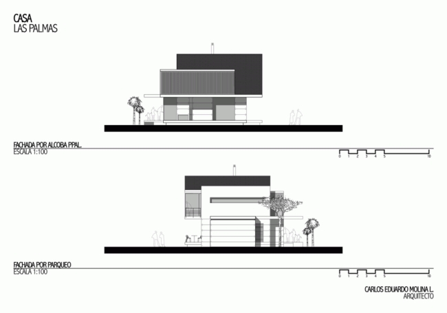 las palmas casa moderna planta carlos molina