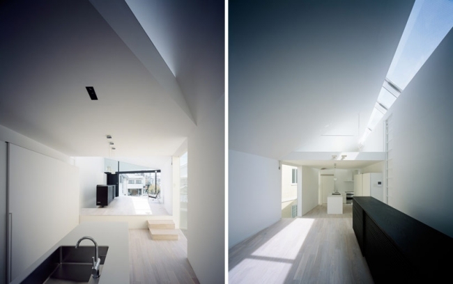 casa moderna tokyo com móveis minimalistas cozinha
