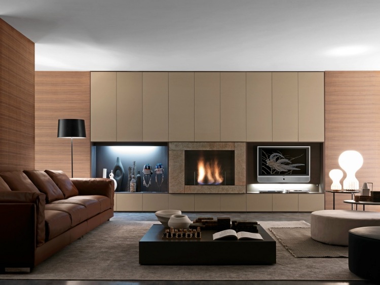 moderna-sala-unidade de parede-lareira-COMP-339-Presotto-Industrie-Mobili