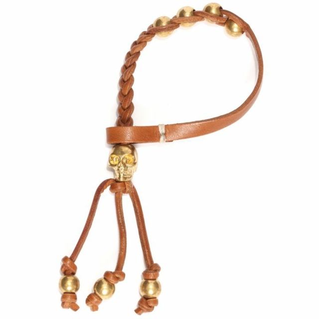 Jóias da moda - pulseira de couro - elementos de metal