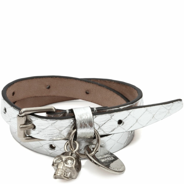 Pulseira de bijuterias McQueen cor prata