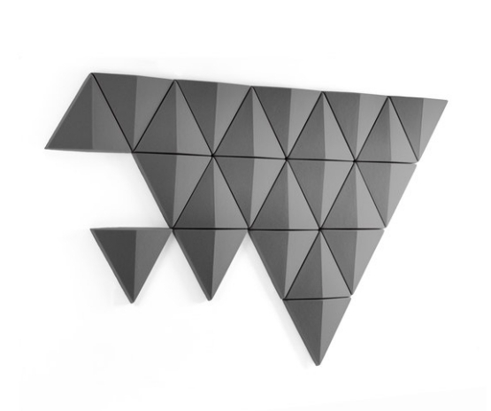 Ideias de design de parede modular de painéis de parede cinza