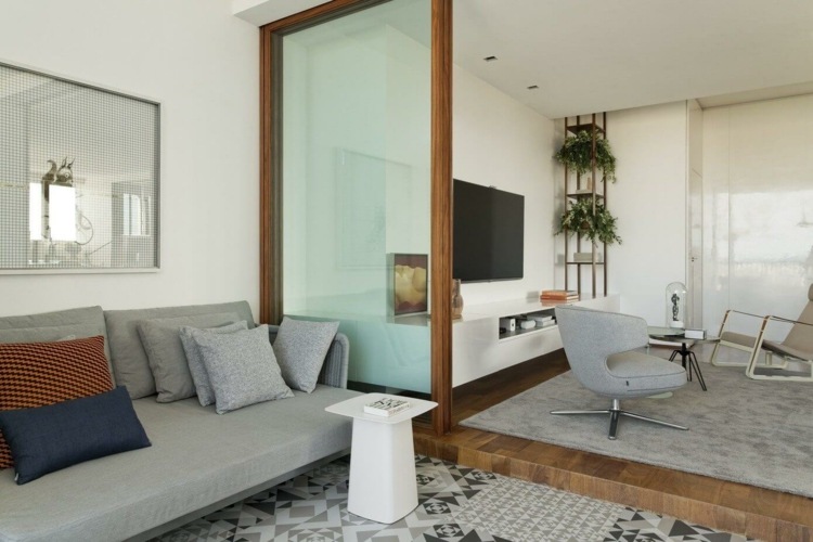 monocromático-cozinha-varanda-design-conforto-sofá-mesa-almofada