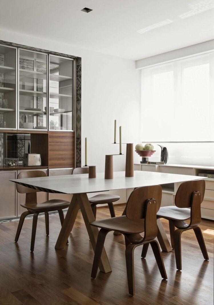 monocromático-cozinha-sala-de-jantar-móveis-decoração-moderna-madeira-design