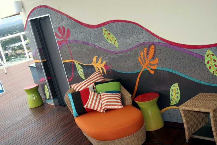 Mosaico-jardim-telhado-terraço-parede-decorar-marítimo-ideia
