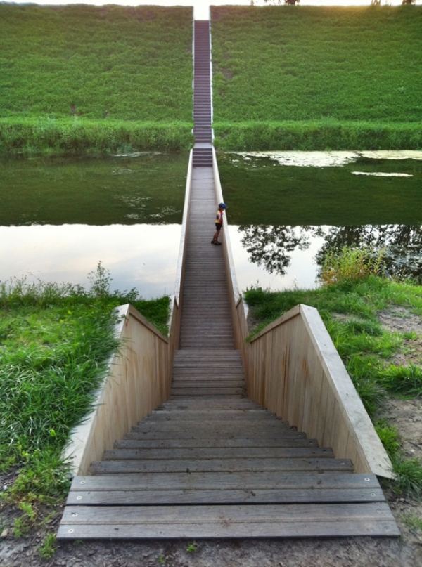 madeira tecnicamente reforçada Accoya Moses Bridge-Halsteren Holland-RO e AD-architecten